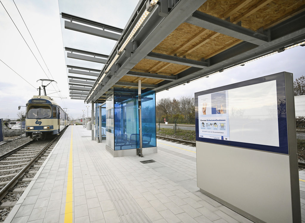 Modernisierung Haltestelle Maria Enzersdorf Südstadt
